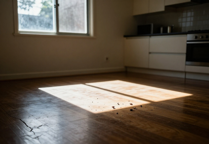 Termite damage in a Henley property before treatment